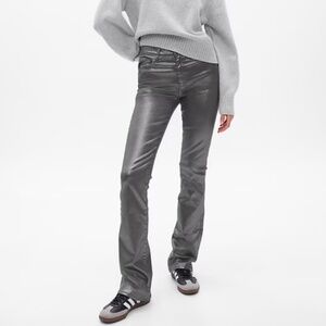 Gap Mid Rise Metallic Baby Boot Jeans